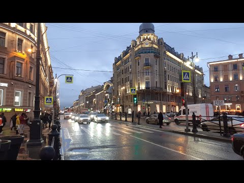 Видео: Прогулка по Московскому проспекту Санкт-Петербурга.