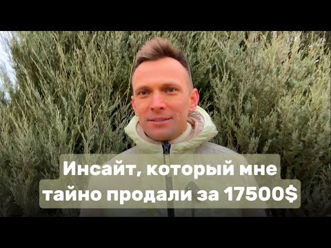 Видео: Инсайт, который мне тайно продали за 17500 $
