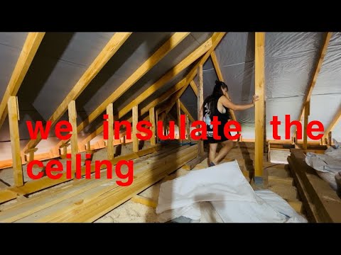 Видео: Good morning/insulating ceilings/ motivation for construction/утепляем потолки/ мотивация на стройку