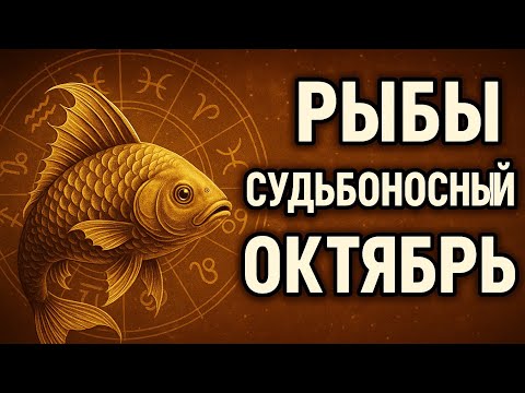 Видео: Рыбы. Октябрь 2025 — полный гороскоп, любовь, работа, финансы, здоровье, дни месяца Гороскоп для Рыб