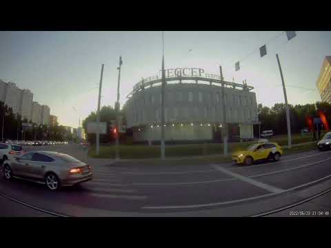 Видео: Парковый рейс трамвая 16 "Чертаново Южное" - "Октябрьское трамвайное депо" (ускорено 5x). 23.06.2022