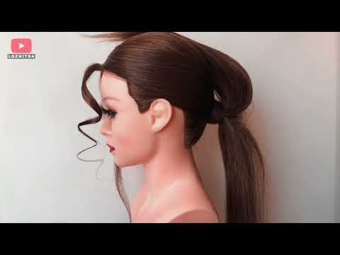 Видео: ПРИЧЕСКА на Новый год. Объемный Хвост из локонов.©LOZNITSA