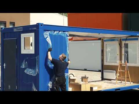 Видео: Сборка блок контейнера CONTAINEX. Офисные блок-контейнеры  Контейнекс - КИИТ