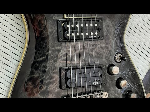 Видео: Schecter Omen Extreme 7. Ремонт, настройка, экранировка, замена звукоснимателя на Fokin Uppercut 7.