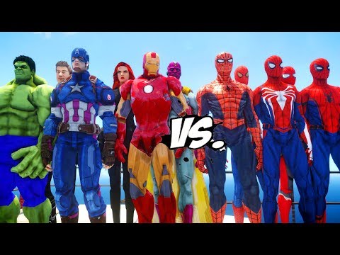 Видео: Мстители против костюмов-пауков