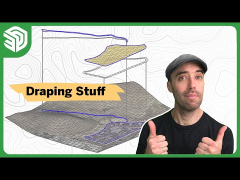 Видео: Наложение линий на рельеф