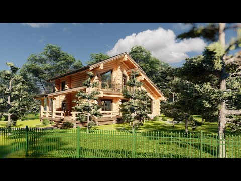 Видео: Тайгын дүнзэн байшин 150м2