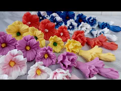Видео: Гладиолусы и Физалис. Новые силиконовые формы для мыла. Цветы. New silicone molds for soap.Flowers.