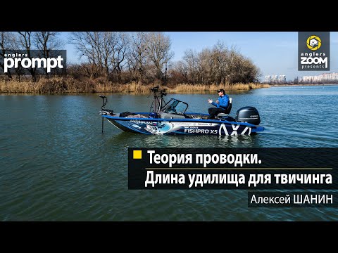 Видео: Теория проводки. Длина удилища для твичинга. Алексей Шанин. Anglers Prompt