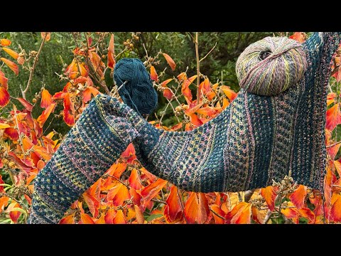 Видео: Шалик «Доля». Пуловер з пряжі Air від Drops. #шаликдоля