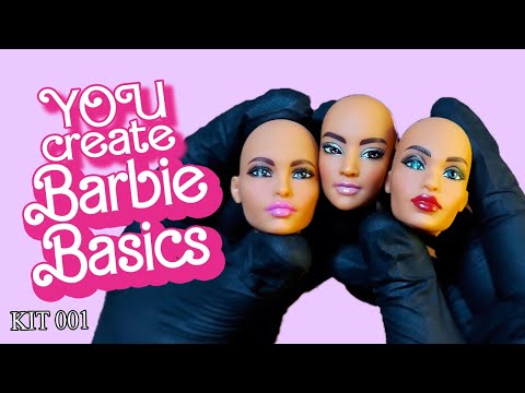 Видео: ЛЫСАЯ БАШКА, ДАЙ ПИРОЖКА! - Набор YOU create Barbie Basics Kit 001- обзор и распаковка