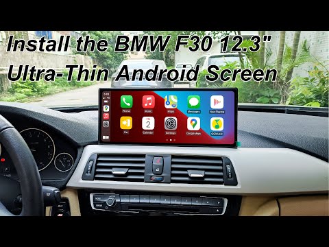 Видео: Ультратонкий 12,3-дюймовый экран Android PEMP New Style для BMW F30 с функцией CarPlay для автома...