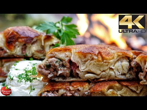 Видео: Примитивная кулинария в 4K - Рецепт бурека (РЕЛАКС-КУЛИНАРНАЯ ТЕРАПИЯ)
