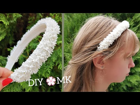 Видео: Нереально КРАСИВО!!!Используем обрезки фоамирана ✂️💥💥Шикарный ободок из фоамирана