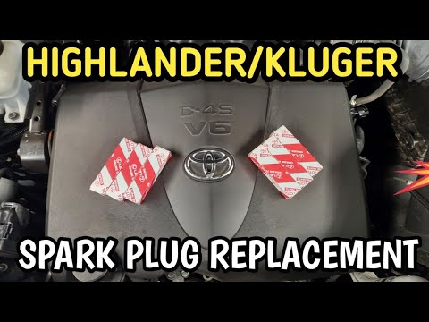 Видео: Как заменить свечи зажигания Highlander / Kluger на двигателе Toyota V6 2GR-3.5L 2018 года выпуск...