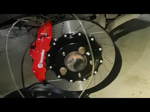 Видео: замена тормозов на усиленные brembo (аналог) 405 и 380 под 20 диски на lexus lx и tlc200