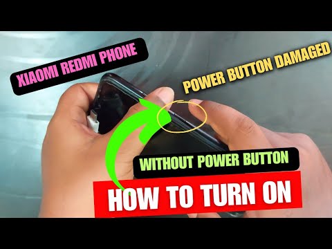 Видео: Как включить телефон Redmi без кнопки питания | Кнопка питания повреждена на телефоне Xiaomi Redmi