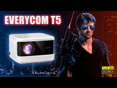 Видео: Проектор заменит телевизор? EVERYCOM T5 Новый Full HD SMART TV проектор 1 lcd! #1