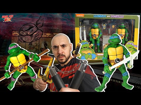 Видео: ЧЕРЕПАШКИ-НИНДЗЯ ОТ NECA! ПАПА РОБ, ЛЕОНАРДО И ДОНАТЕЛЛО РАСПАКОВКА  ФИГУРОК TMNT!