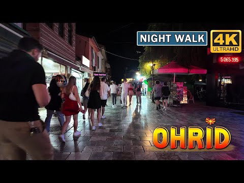 Видео: Night WALK TOUR - city OHRID, Macedonia (2024) 【4K】 🚶‍♂️ Ноќна прошетка низ ОХРИД, Македонија 🇲🇰