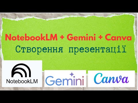 Видео: NotebookLM + Gemini + Canva-формула ідеальної презентації
