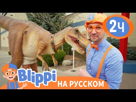 Видео: Блиппи встречает Динозавра🦖 Новая Серия! | Изучай этот мир вместе с Блиппи | Blippi Russian