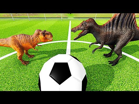 Видео: T-REX vs СПИНОЗАВР. Стегозавр vs Трицератопс.ФУТБОЛ- Игра Beast Battle Simulator # 3