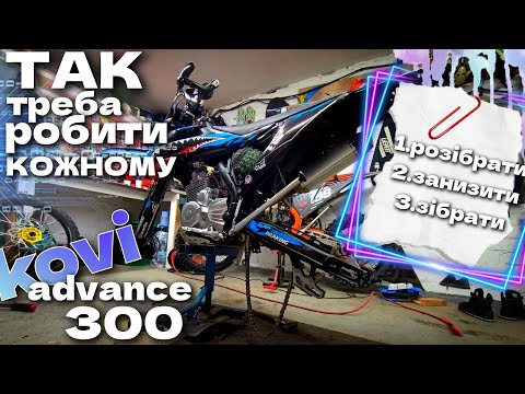 Видео: Розібрали,Змастили,Занизили,Зібрали Новий #KOVI advance 300
