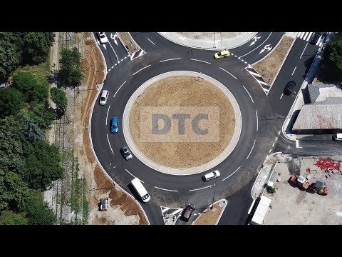 Видео: Завършеното кръгово кръстовище между Дървеница и Младост (бул. Св. Климент Охридски и Андрей Ляпчев)