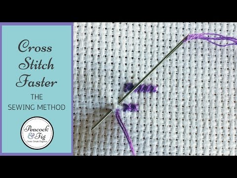 Видео: Как вышивать крестиком быстрее: способ вышивания крестиком в два раза быстрее