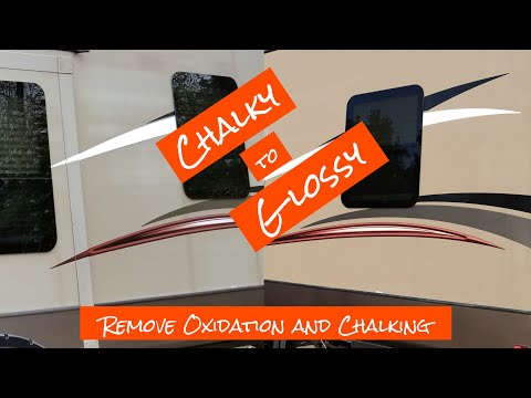 Видео: Удалить окисление и восстановить выцветшее стекловолокно для дома на колесах Meguiars One Step
