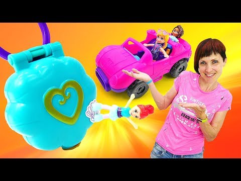 Видео: Распаковка Polly Pocket / Полли Покет. Куклы, Маша Капуки и волшебный медальон. Игрушки для девочек