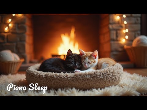 Видео: Уютная кошачья музыка у камина | Звуки для сна и расслабления котят, гармония