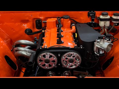 Видео: Свап 16v в 2103, доделал проводку, первые попытки запуска.