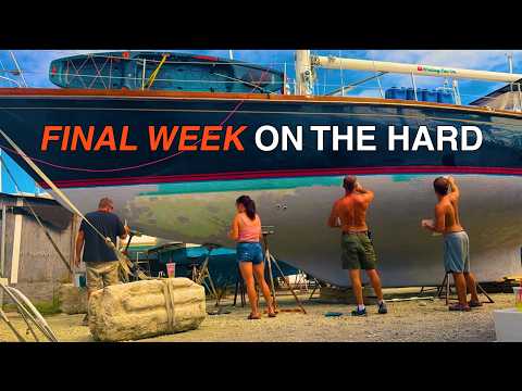 Видео: РЕМОНТ ПАРУСНИКА ЗАВЕРШЕН! Спуск на воду на следующей неделе после нескольких месяцев на суше | (...