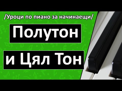 Видео: Полутон и Цял тон (Уроци по пиано / Солфеж)