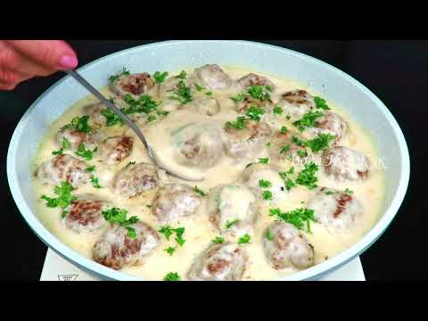 Видео: 🍲🐮СЫТНЫЙ ОБЕД нежные фрикадельки в сливочном соусе Простой Быстрый Ужин Люда Изи Кук блюдо из мяса