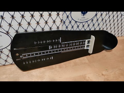 Видео: устройство для измерения длины стопы. brannock device за копейки