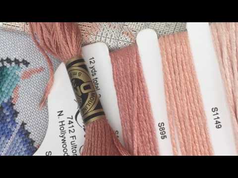 Видео: 89. Вышивка Крестом. Как я вышиваю петит или гобеленовый стежок на теле и лице Мирабилии