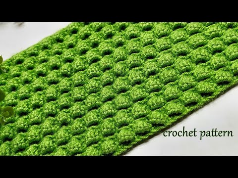Видео: Простой ,интересный узор крючком "Морошка"
