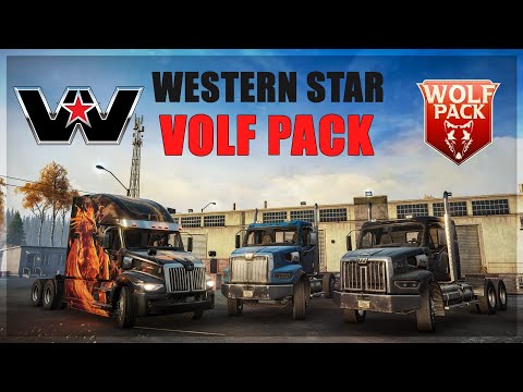 Видео: DLS Western Star Wolf Pack Для Игры SnowRunner