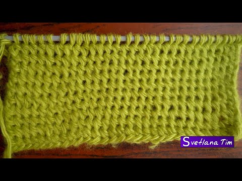 Видео: Вязание спицами, уроки вязания. Очень простой Узор КУКУРУЗКА спицами № 53
