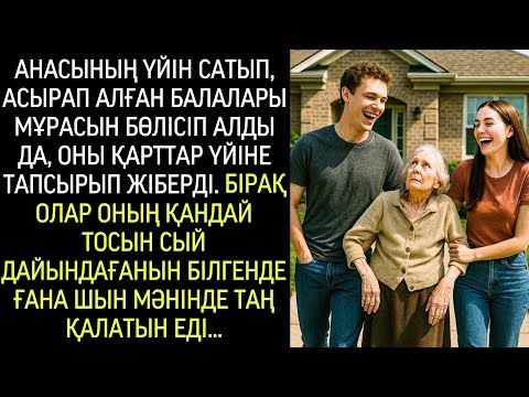 Видео: Анасының үйін сатып, мұраны бөліскен жетімектер оны қарттар үйіне тастады. Тек білсе ғой…