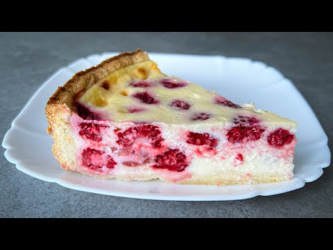 Видео: Идеальный Сметанный Пирог с Малиной Вкусно, Просто, Быстро!!! / Малиновый Пирог / Raspberry Pie