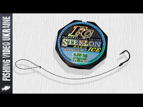 Видео: Как вязать поводки для рыбалки? Поводок с одним и двумя крючками. HD