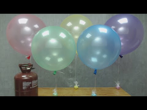 Видео: Взял маленький баллон с гелием и надул много больших воздушных шаров! Как??