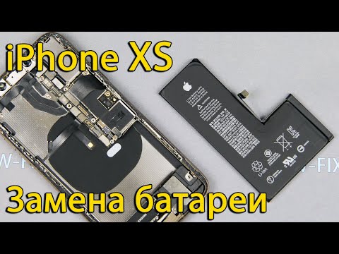 Видео: Разборка и замена батареи iPhone XS