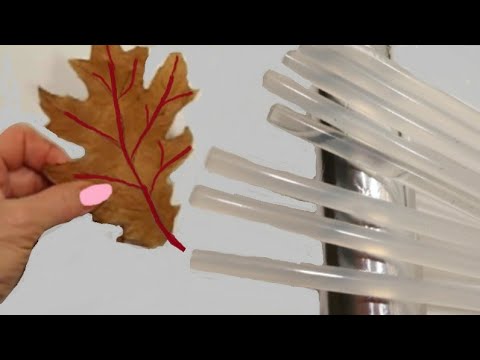 Видео: Фольга+Листья+Горячий клей. От КРАСОТЫ глаз неОТОРВАТЬ diy полезные хитрости дляДома.2идеи новый год