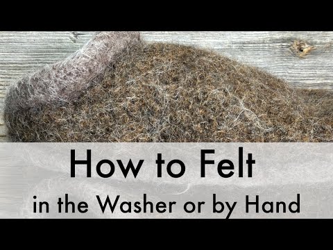Видео: Как валять вязаные изделия