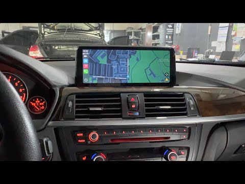 Видео: Замена заводской магнитолы NBT на монитор с Apple Carplay, Android Auto, установка камеры BMW F30